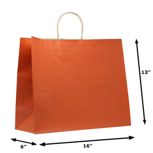 Striped Kraft Paper Bags