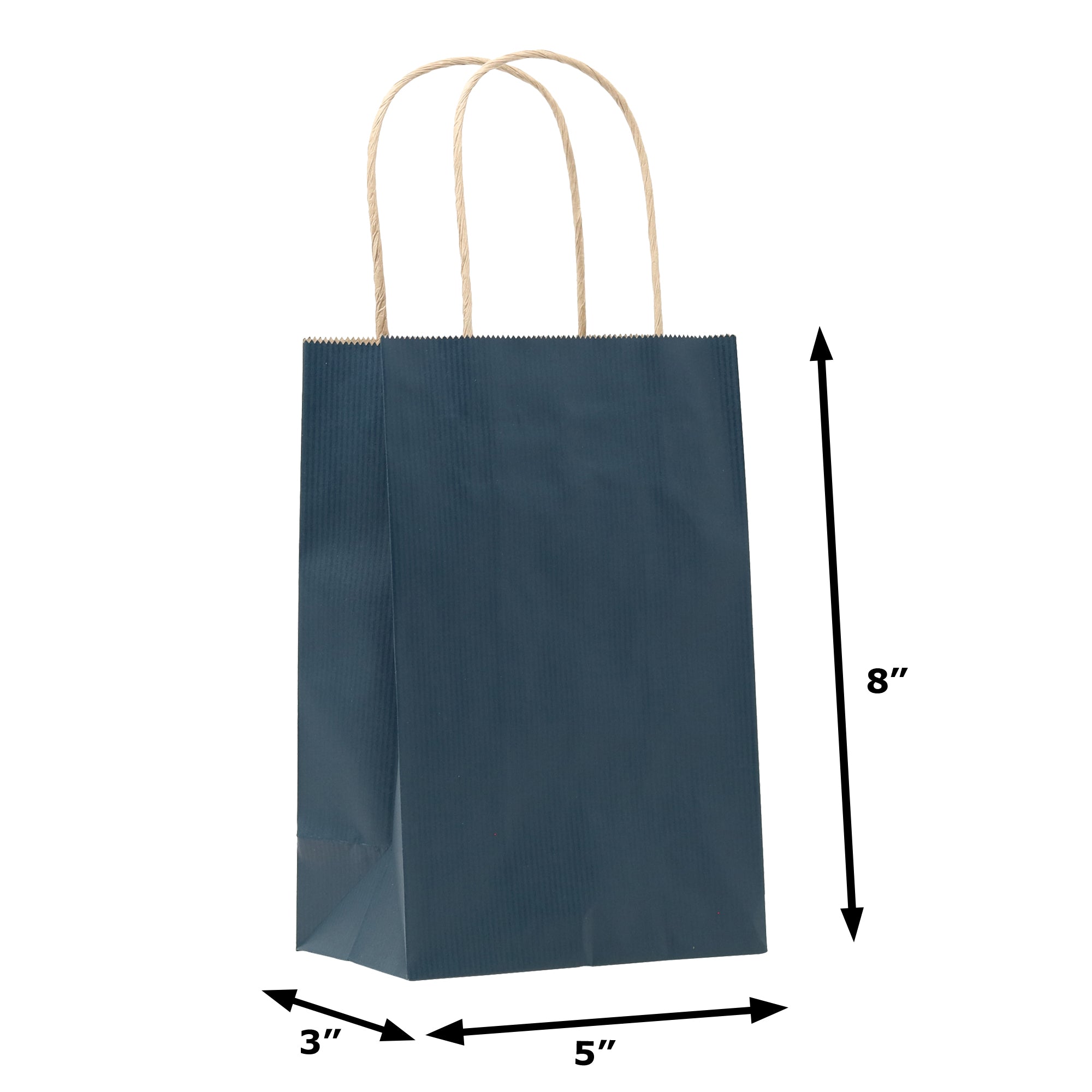 Wholesale Striped Kraft Paper Bags, Custom Retail Packaging