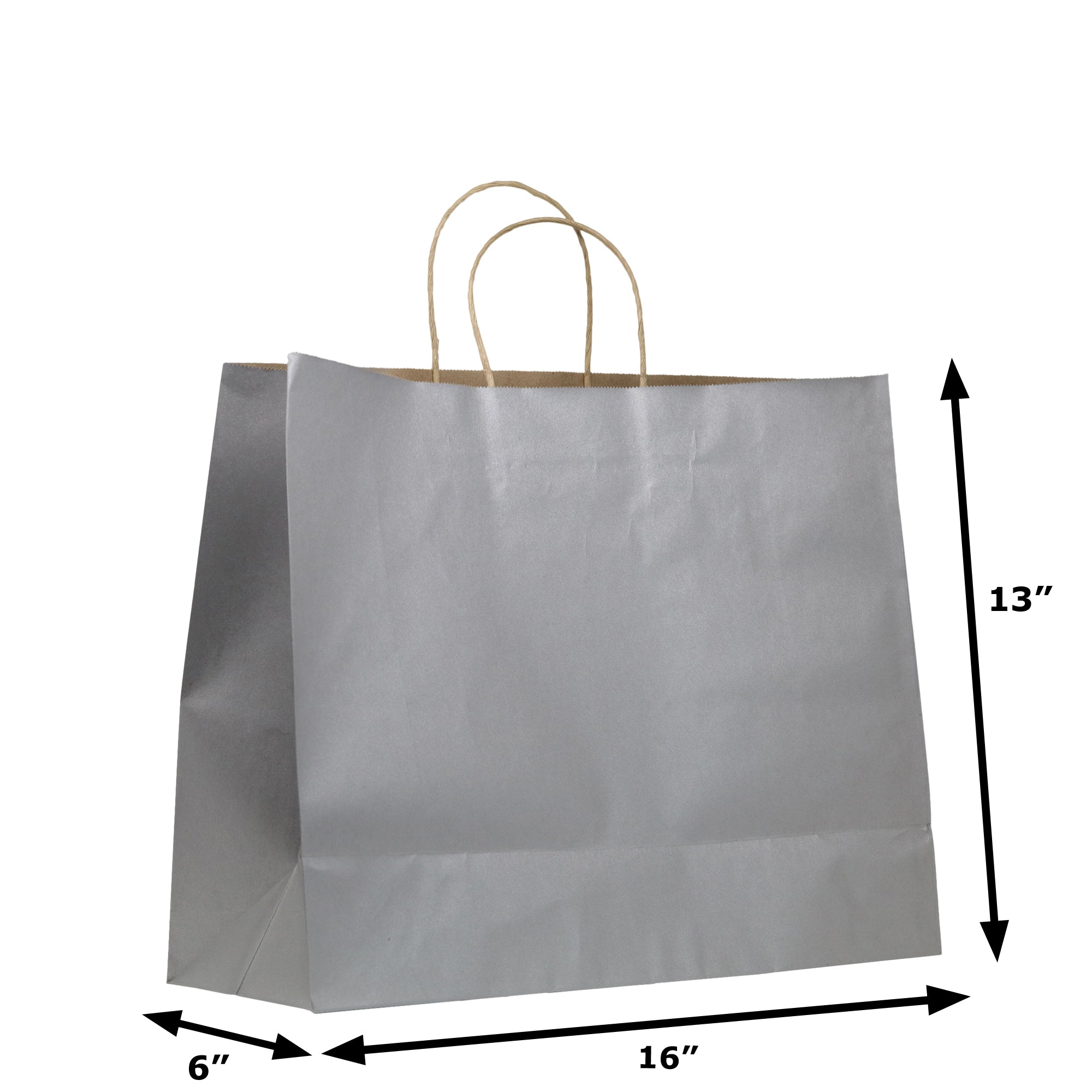 White Luxury Paper Bags with Rope Handles - Medium